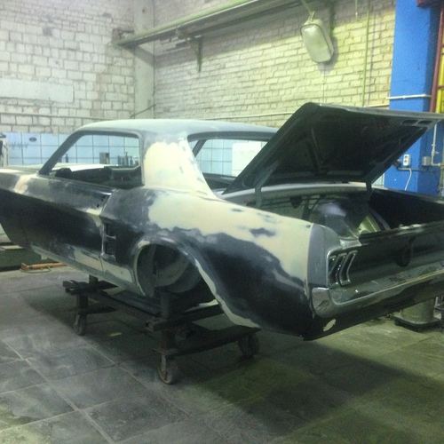 Подготовка и покраска Mustang