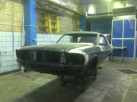Подготовка и покраска Mustang