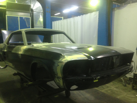 Подготовка и покраска Mustang